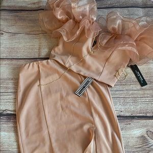 New Two Piece Blush trim dress